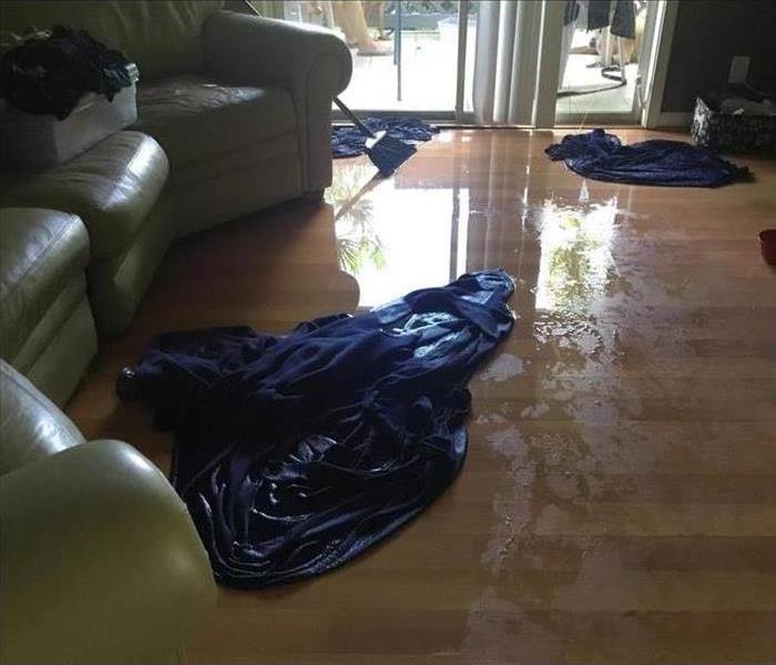 A home flooded