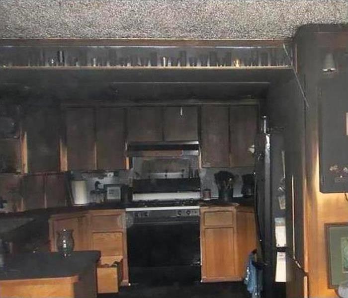 Burned kitchen